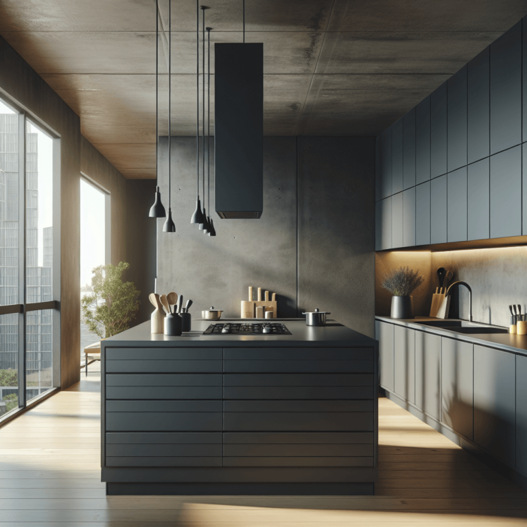anthrazitfarbene Minimalismus Küche-Düsseldorf