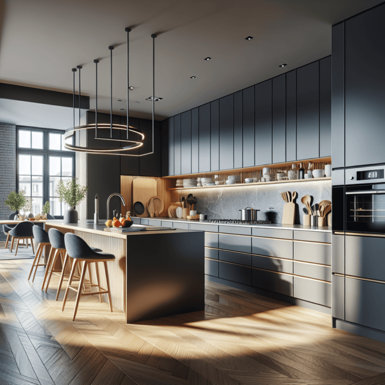 anthrazitfarbene Singleküche-Düsseldorf