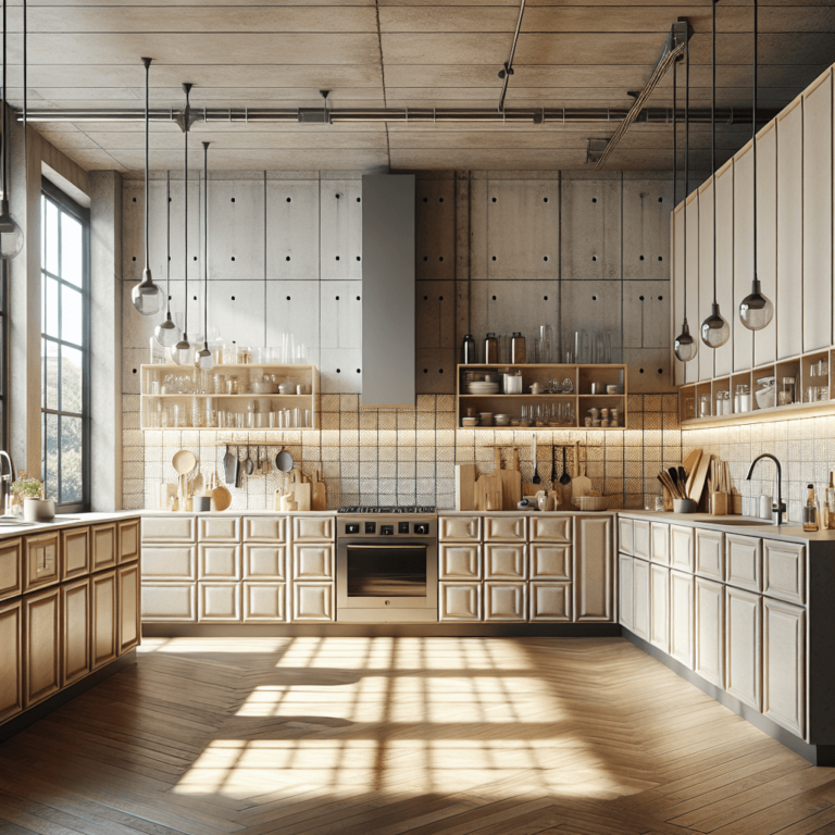 beige Industrial Style Küche-Düsseldorf