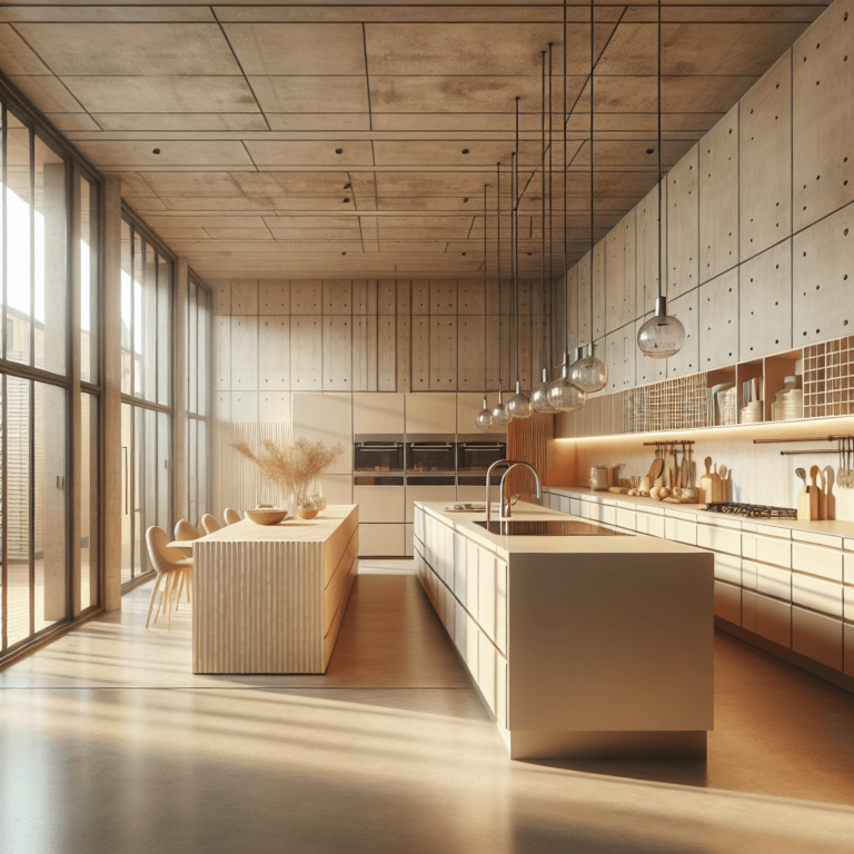 beige Küche im Loftstil-Düsseldorf