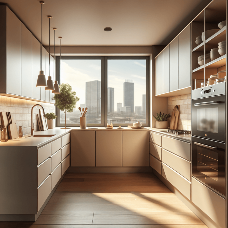 beige Küche in L-Form-Düsseldorf