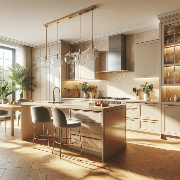 beige Schwebende Küche-Düsseldorf