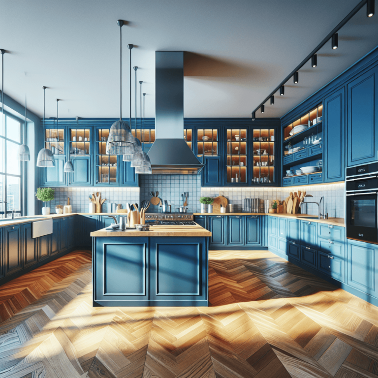 blaue Komplett Küche-Düsseldorf