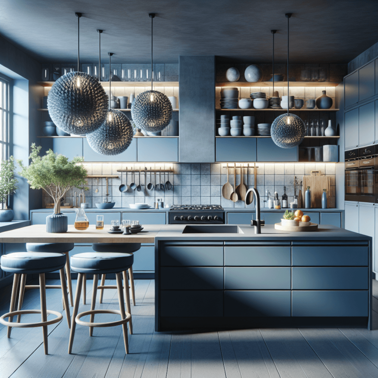 blaugraue Komplett Küche-Düsseldorf