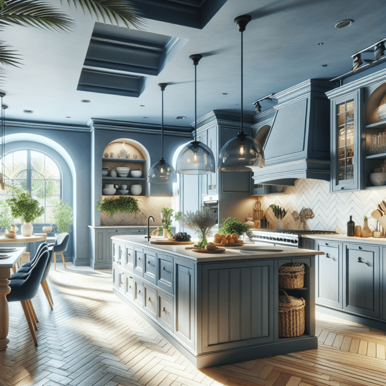 blaugraue Mediterrane Küche-Düsseldorf