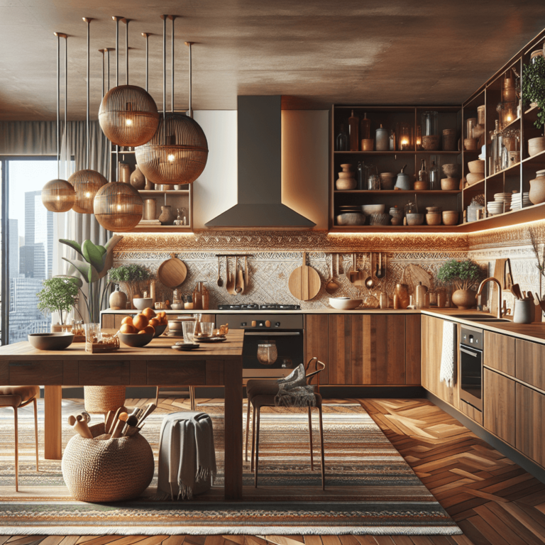 braune Boho Style Küche-Düsseldorf