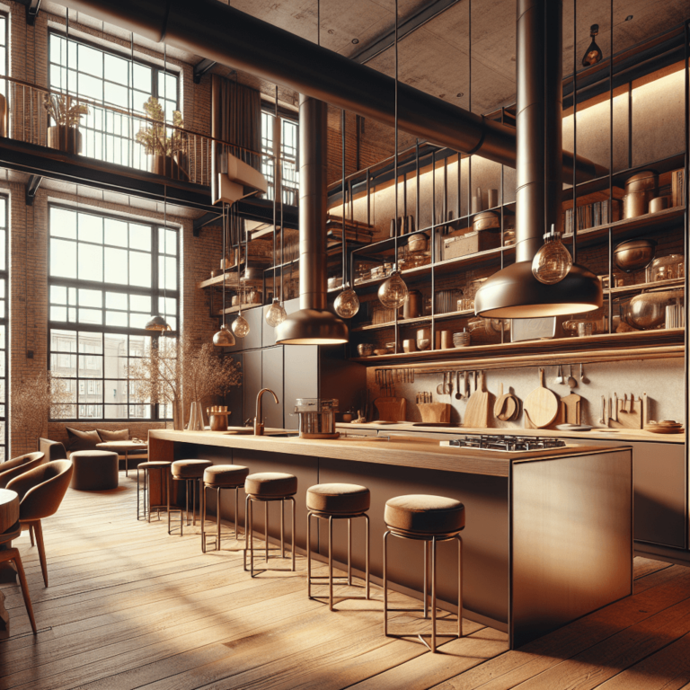 braune Industrial Style Küche-Düsseldorf