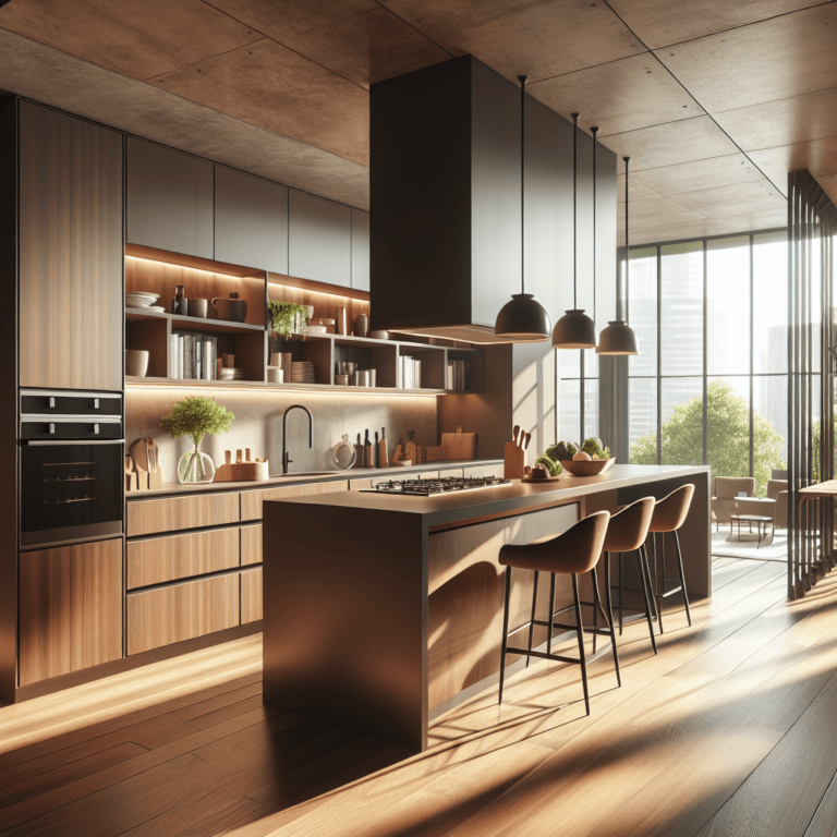 braune Küche in U-Form-Düsseldorf