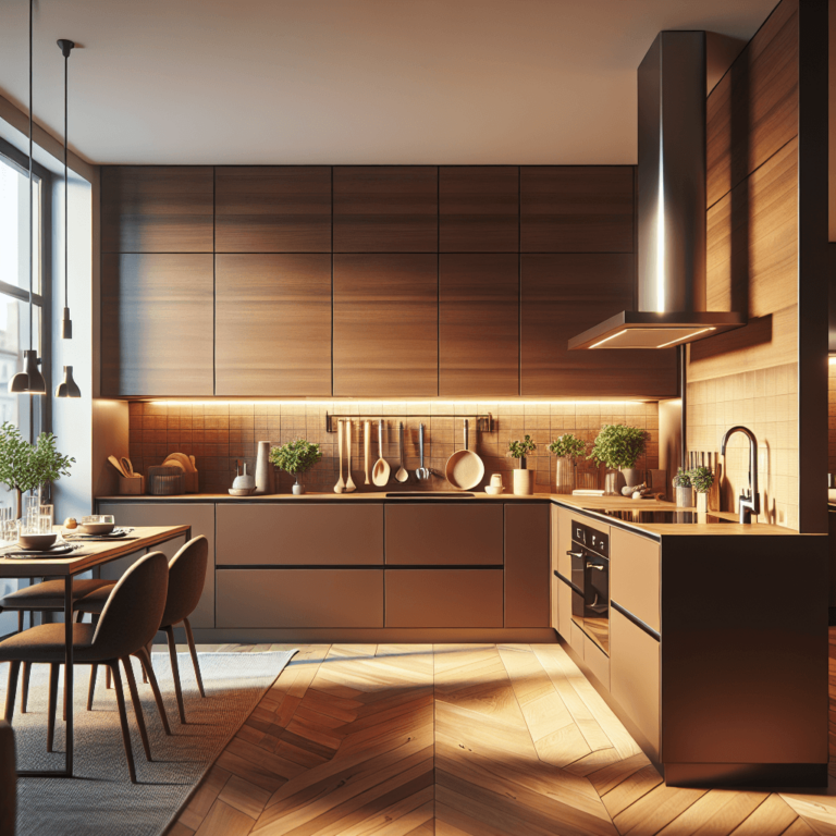 braune Minimalismus Küche-Düsseldorf