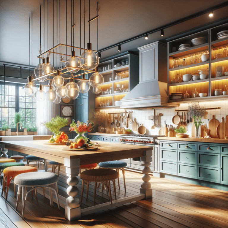 bunte Küche im Bauernhausstil-Düsseldorf