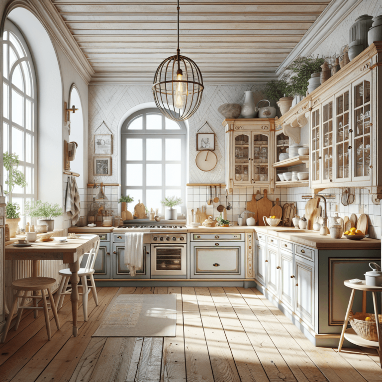 bunte Küche im Shabby Chic Stil-Düsseldorf