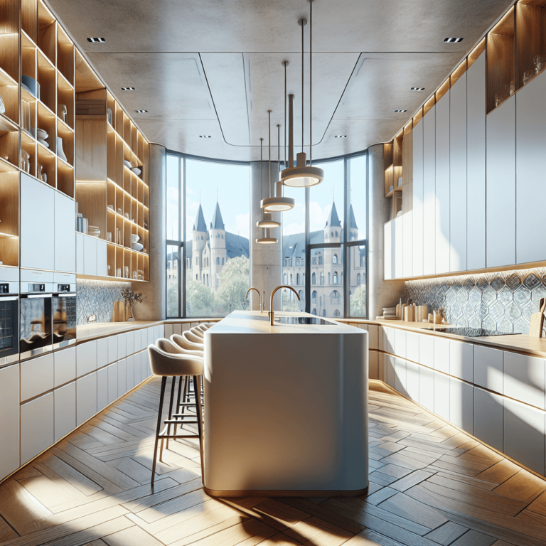 bunte Küche in U-Form-Düsseldorf