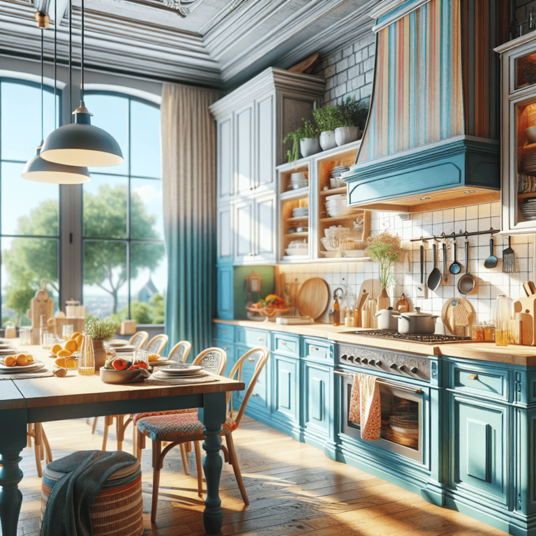 bunte Landhausküche-Düsseldorf