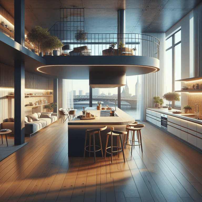 bunte Schwebende Küche-Düsseldorf