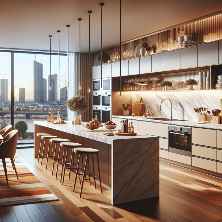 bunte mehrzeilige Küche-Düsseldorf