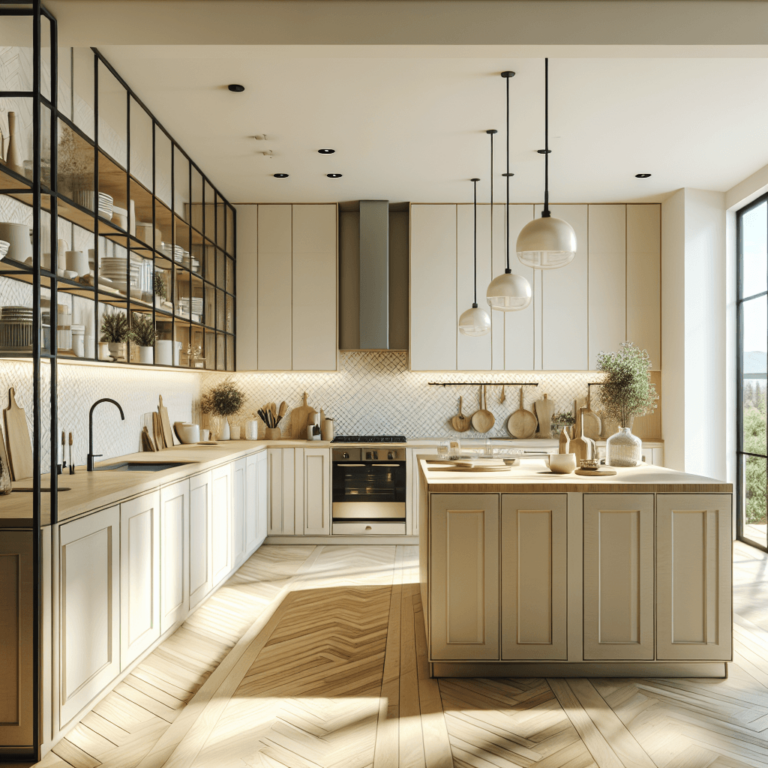 cremefarbene Anrichte Küche-Düsseldorf