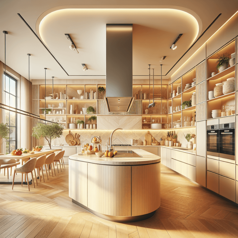 cremefarbene Küche in U-Form-Düsseldorf