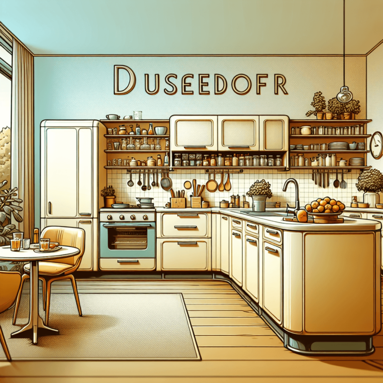 cremefarbene Retro Küche-Düsseldorf