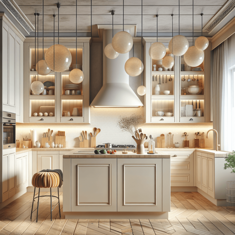 cremefarbene Schwebende Küche-Düsseldorf