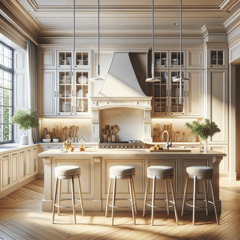 cremefarbene mehrzeilige Küche-Düsseldorf