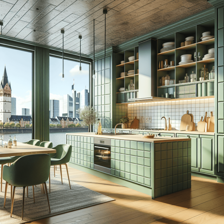 grüne Amerikanische Küche-Düsseldorf