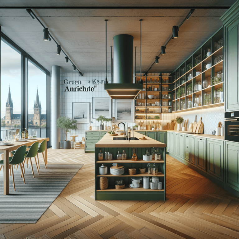 grüne Anrichte Küche-Düsseldorf