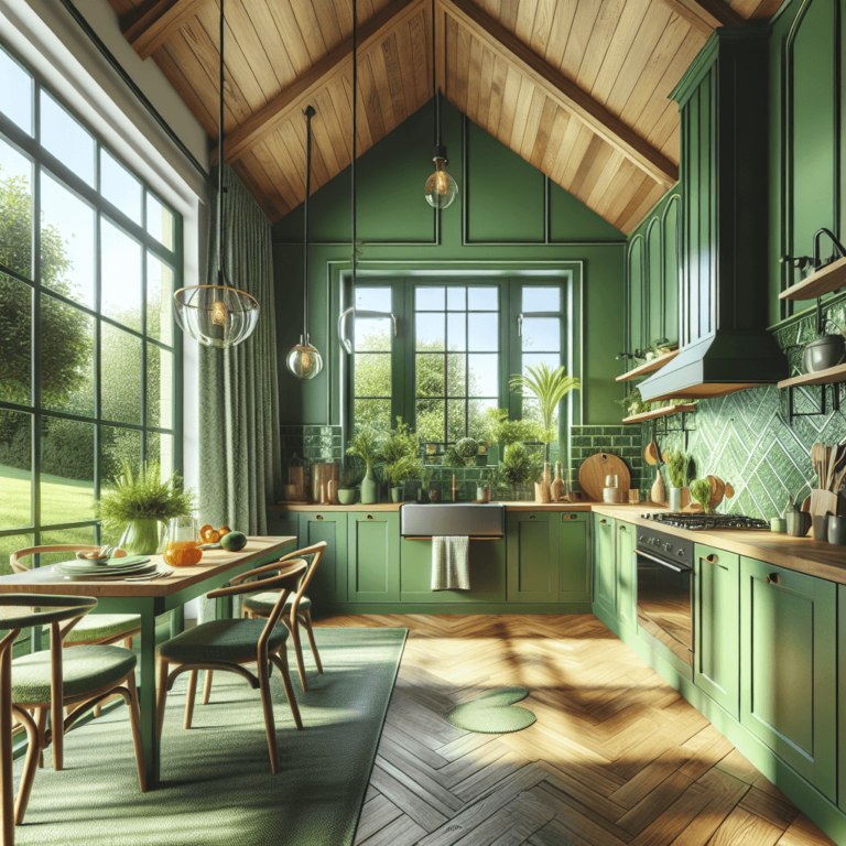 grüne Landhausküche-Düsseldorf