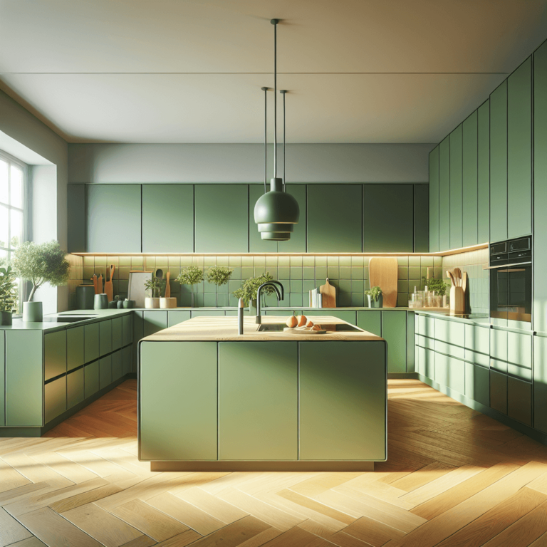 grüne Minimalismus Küche-Düsseldorf