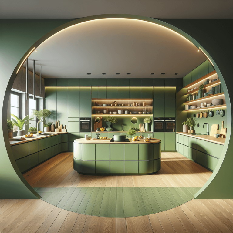 grüne Rondell Küche-Düsseldorf