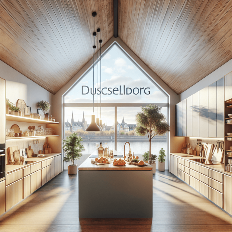 hochglanz Küche für Dachschräge-Düsseldorf