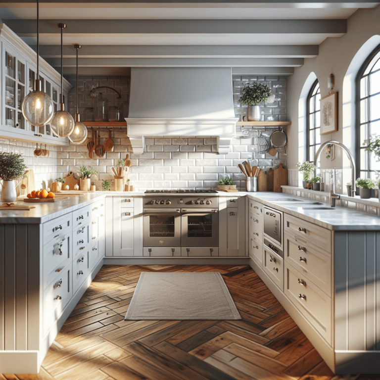 hochglanz Küche im Bauernhausstil-Düsseldorf