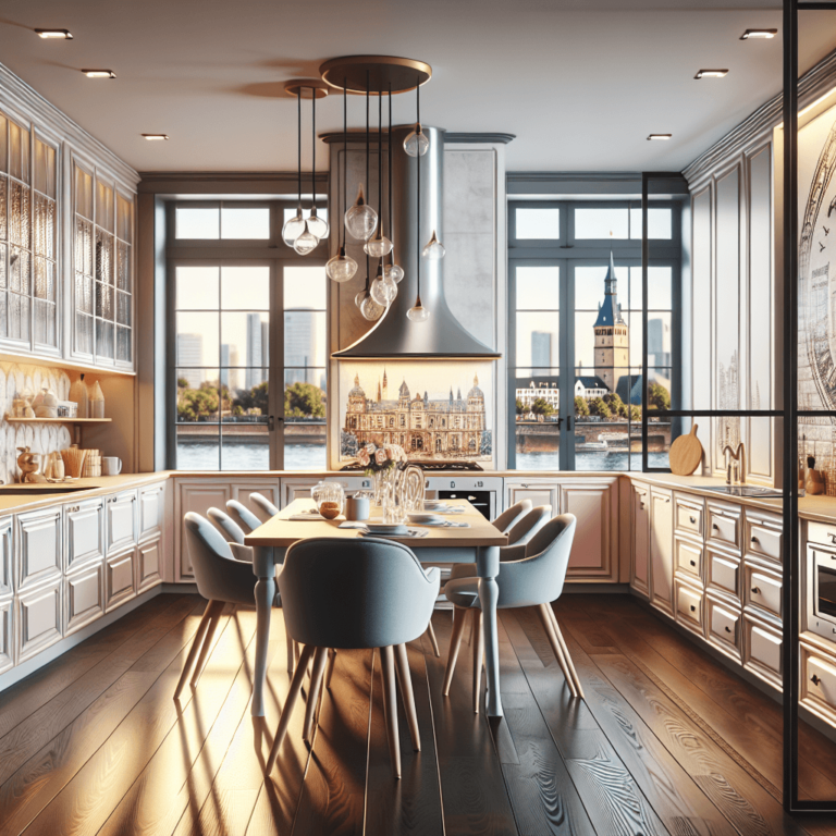 hochglanz Küche im Shabby Chic Stil-Düsseldorf