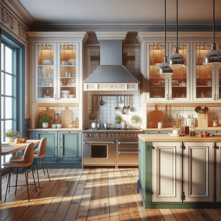 hochglanz Küche im Vintage Chic Stil-Düsseldorf