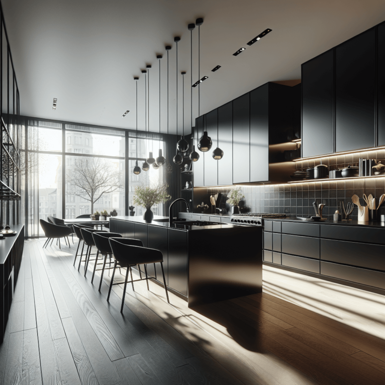 schwarze Design Küche-Düsseldorf