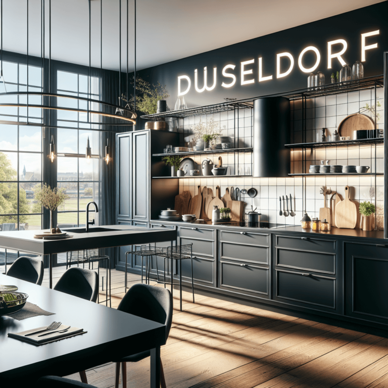 schwarze Landhausküche-Düsseldorf