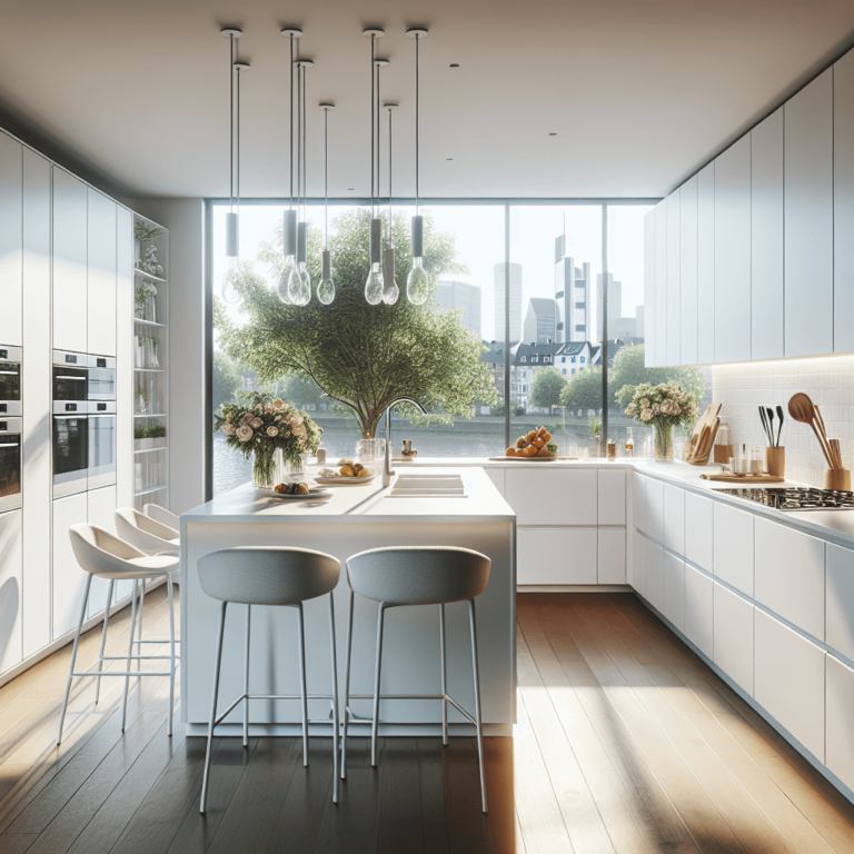 weiße Amerikanische Küche-Düsseldorf