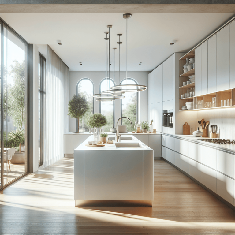 weiße Barrierefreie Küche-Düsseldorf