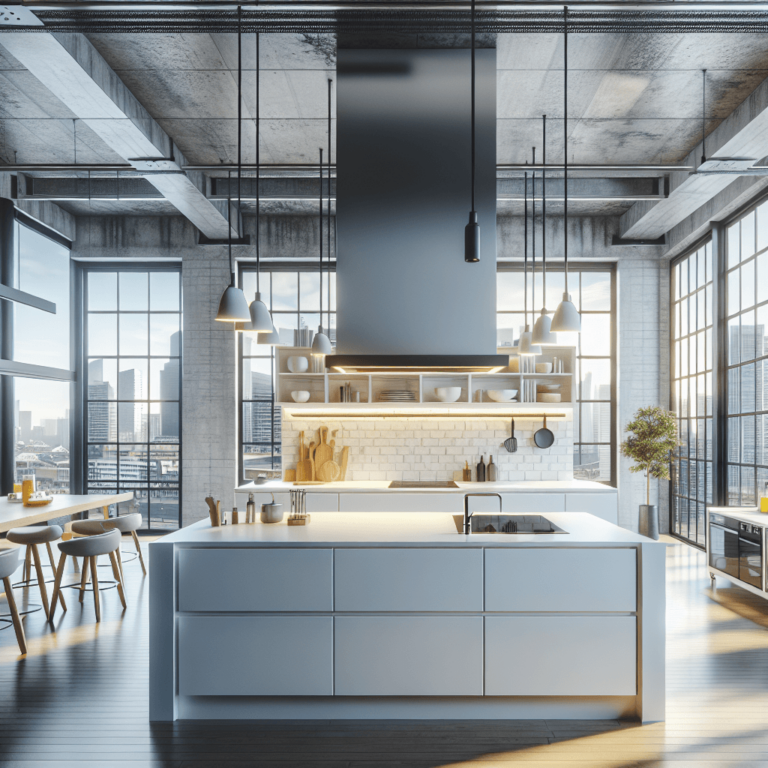 weiße Industrial Style Küche-Düsseldorf