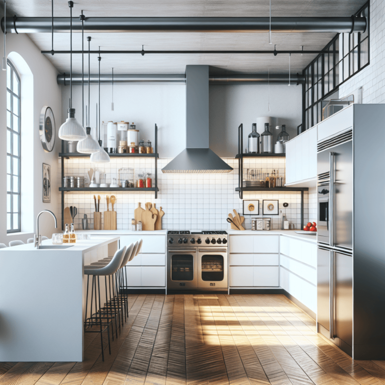 weiße Industrielle Küche-Düsseldorf