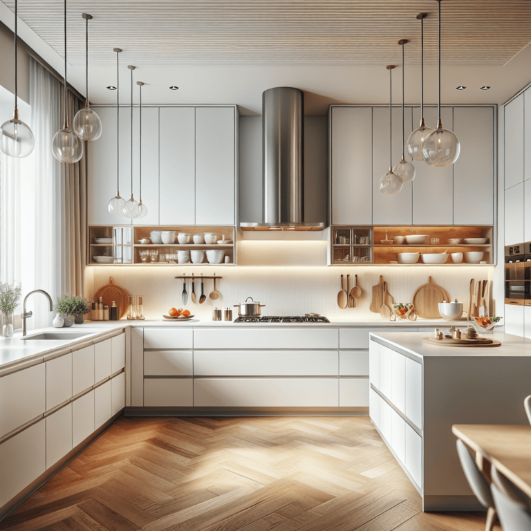 weiße Küche in U-Form-Düsseldorf