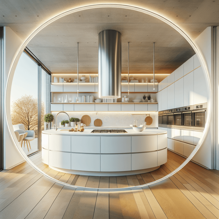 weiße Rondell Küche-Düsseldorf